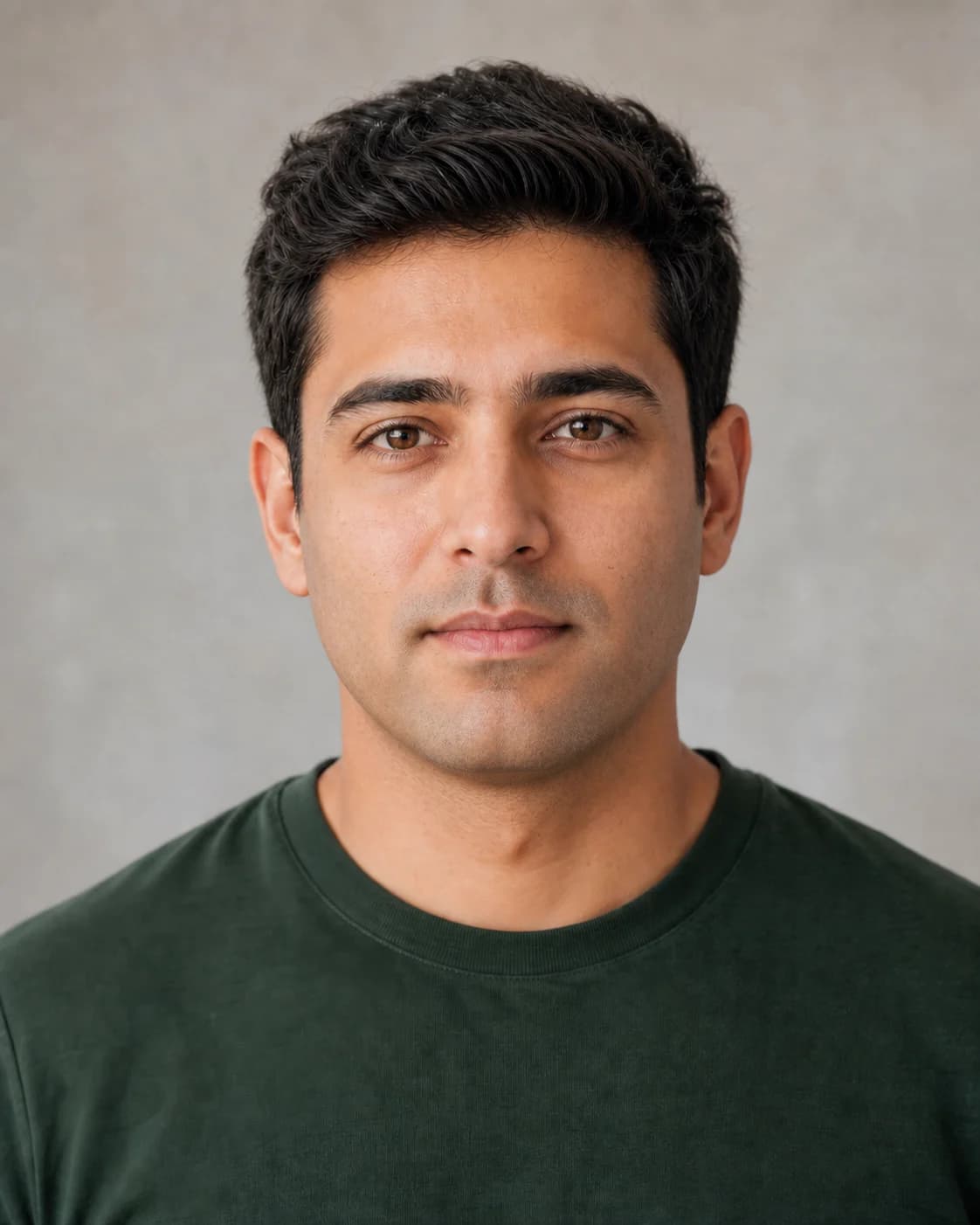 Clean-shaven preview of the same man after using the AI beard remover