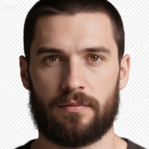 Buzz Cut with Full Beard